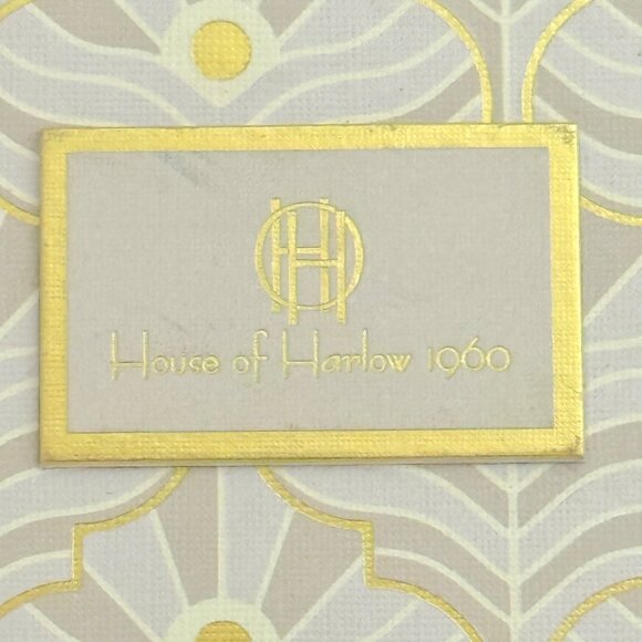 House of Harlow Gold Tone Bow Earrings on Hoop - New in Box - Picture 3 of 4